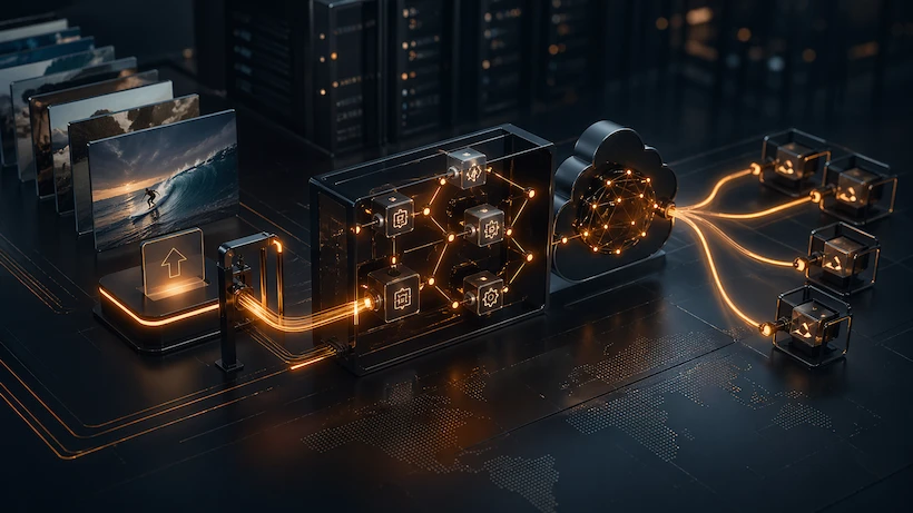 بناء خط أنابيب قابل للتوسع لبيانات الفيديو الوصفية باستخدام REST API + Webhooks في 2026